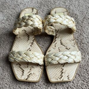 Dolce Vita Indy Raffia braided sandals